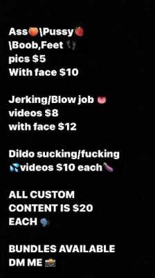 🖤 CONTENT & FACE-TIME SHOWS 🖤