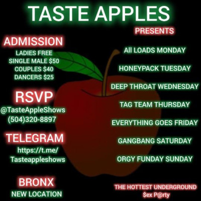 👩🏾‍🤝‍TAG TEAM THURSDAY 👩🏿🤼♂🥵TASTE APPLES ASH HOSTING GLORYHOLE OPEN PLAY ROOM EVENT